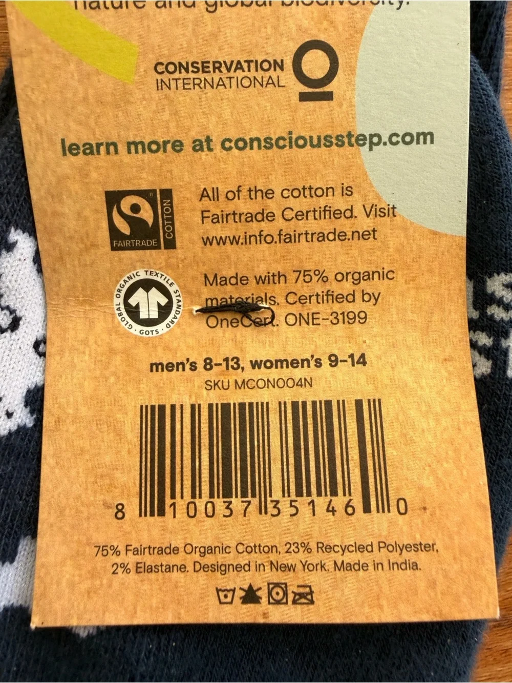 Men’s Navy Polar Bear Crew Socks